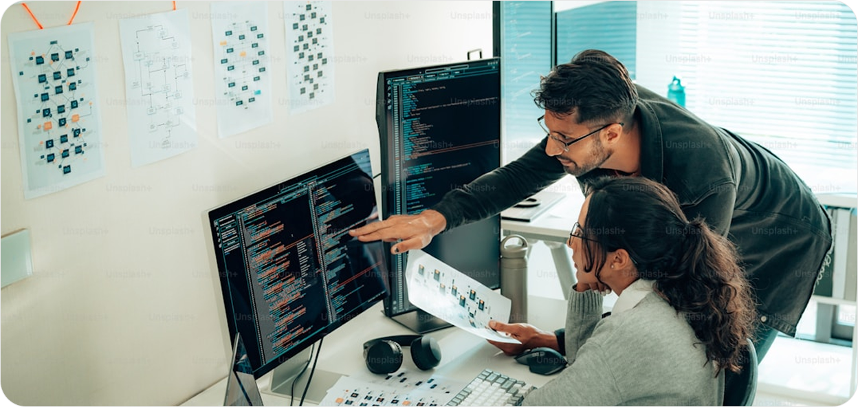 Our team collaborating